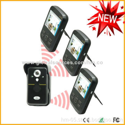 Wireless Video Doorphone, Entry Intercom, Photo Record, 2GB SD Card, Night Vision, Waterproof Shell